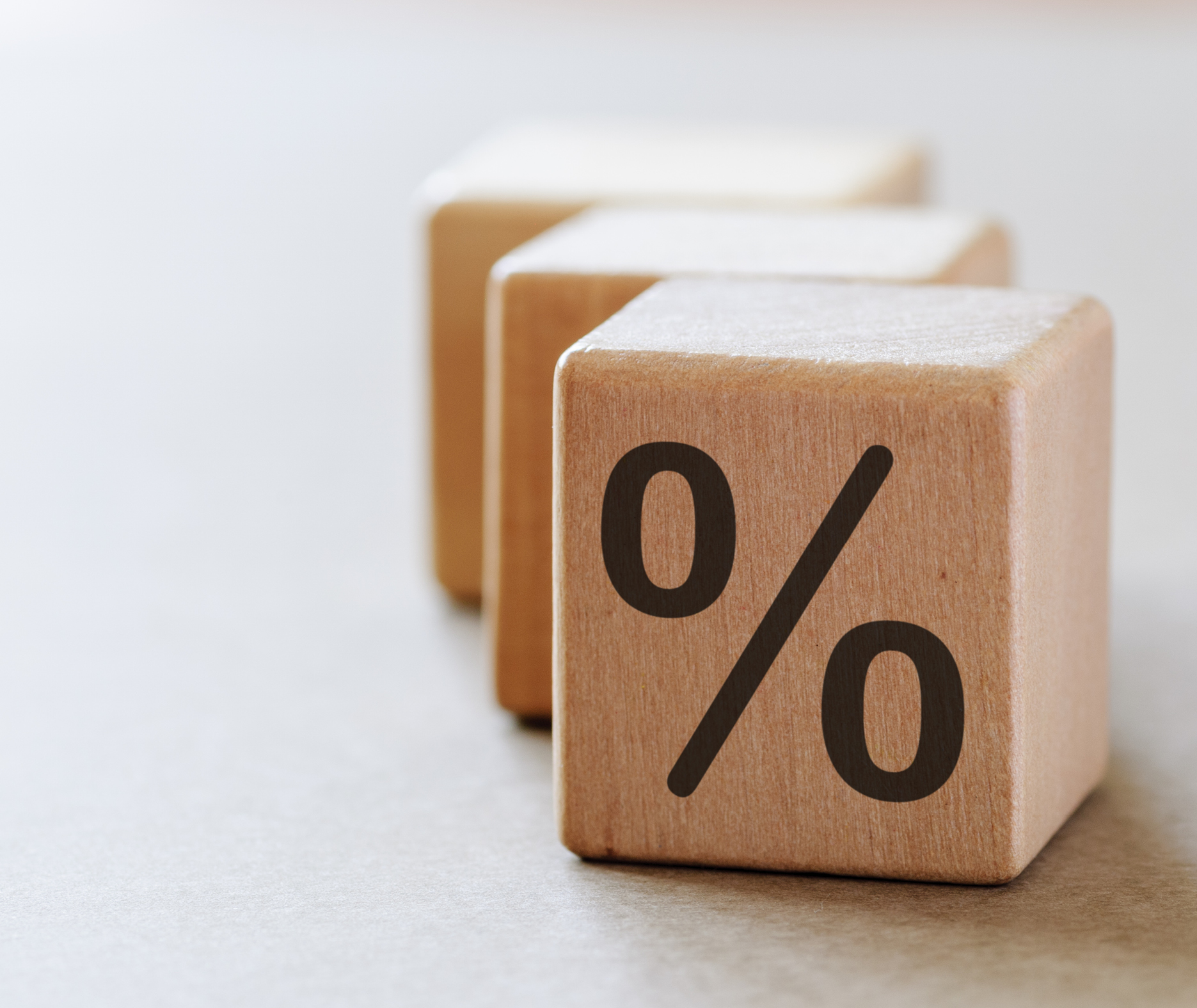 percentage wooden block